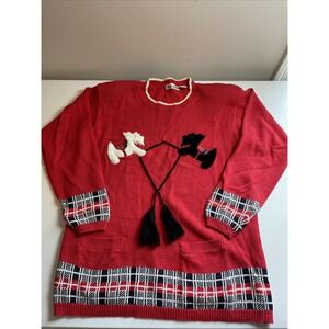 Vintage That's Me! Size Large Women's Scottish Terriers Sweater